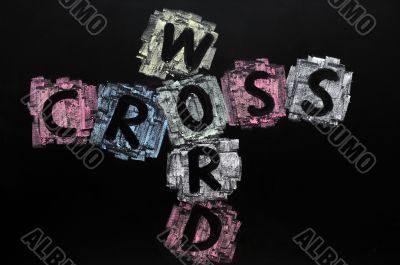 Crossword of word and cross