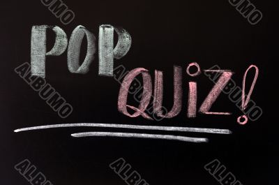 Pop quiz