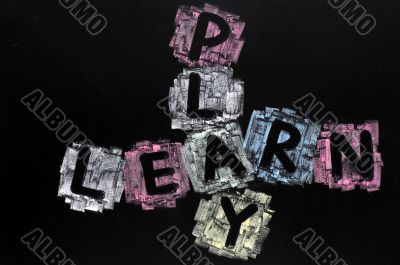 Crossword of play and learn