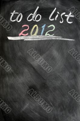 2012 to-do list