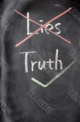 Crossing out lies and choosing truth