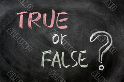 True or false question