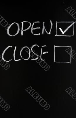 Open and close checkboxes on blackboard