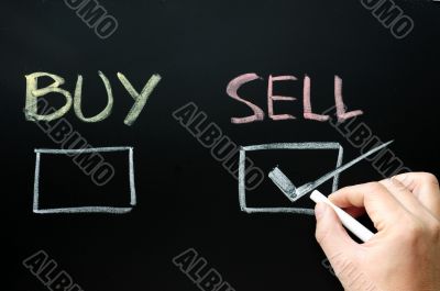 Buy or sell check boxes on blackboard