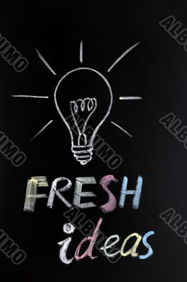 Light bulb,fresh ideas