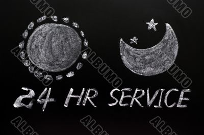 24 hour service concept