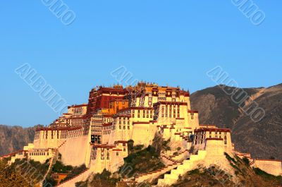 Landmark of Potala Palace in Tibet