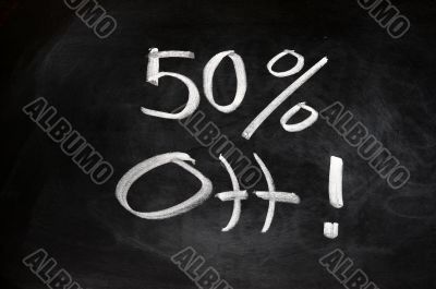 50 percent off