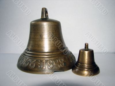 Ancient church small bells. Russia