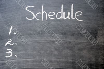 Schedule list