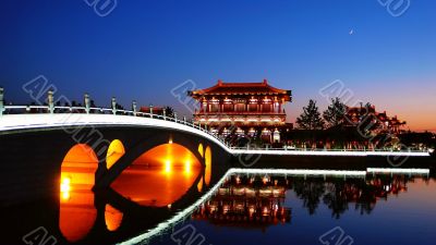 Night scenes of Xian,China