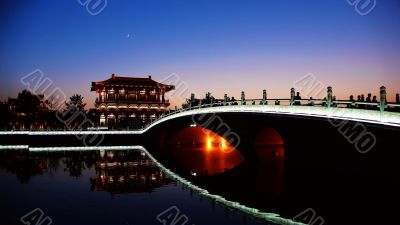 Night scenes of Xian,China