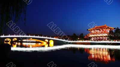 Night scenes of Xian,China