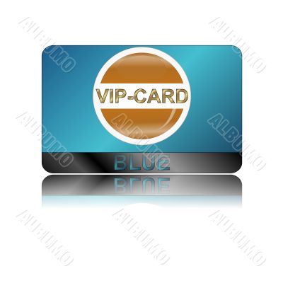 Blue vip card