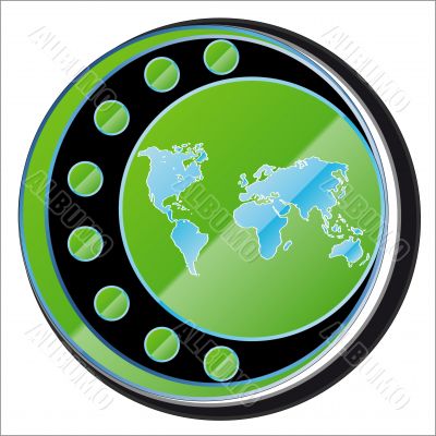 Abstract symbol of the earth Abstract symbol of the earth
