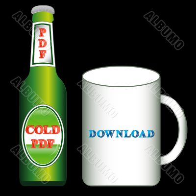 Bottle and mug Bottle and mug