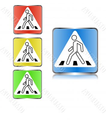 Pedestrian crossing sign