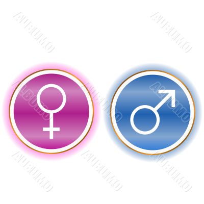 Woman and man icon Woman and man icon