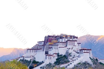 Landmark of the famous Potala Palace in Lhasa Tibet Landmark of the famous Potala Palace in Lhasa Tibet