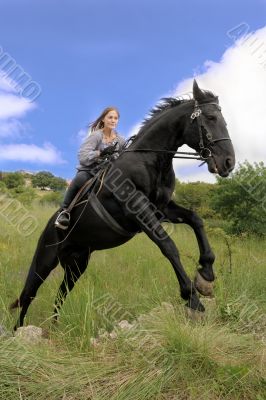 riding girl