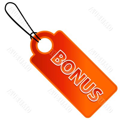Bonus tag with price list