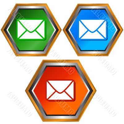 Four mail icons