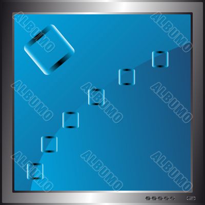 Blue Abstract backgound in monitor Blue Abstract backgound in monitor