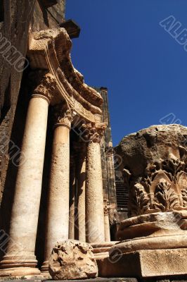 Ancient Roman time theater Relics in Syria