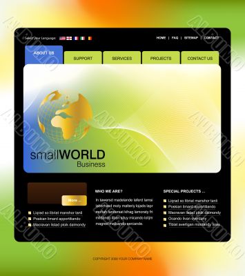 Website template