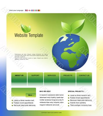 Website template