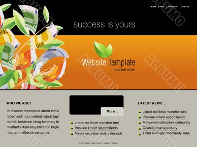 Website template