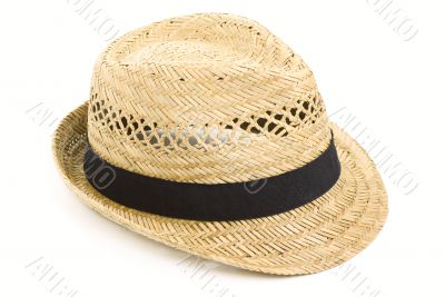 Straw hat, isolated 