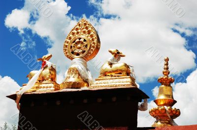 Golden Roof of a Tibetan lamasery