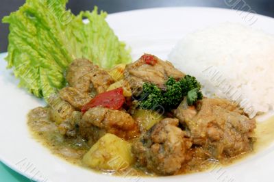 Curry with rice