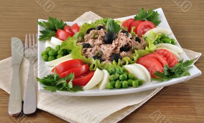 Tuna Salad and vegetables Tuna Salad and vegetables