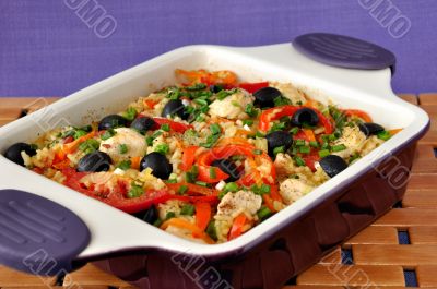 Rice with vegetables