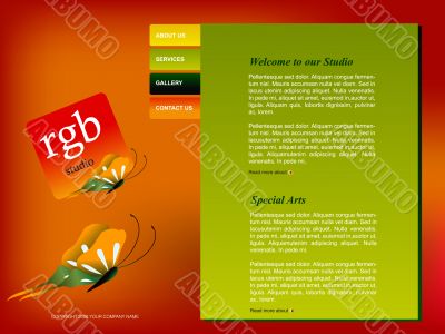 Website template