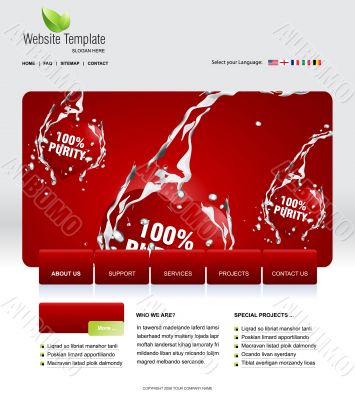 Website template