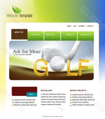 Website template