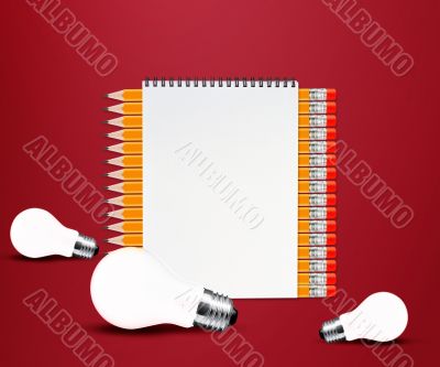 Pencil with big Idea Pencil with big Idea
