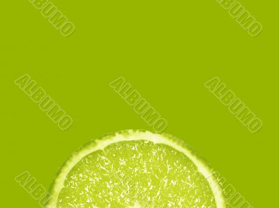 Slice of fresh lime