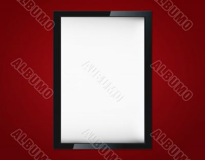 Blank advertising billboard 