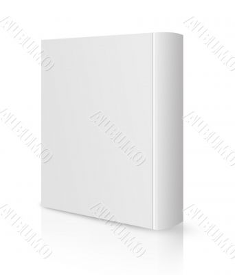 Blank book cover white 