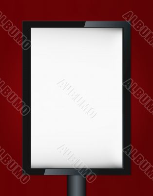 Blank advertising billboard 