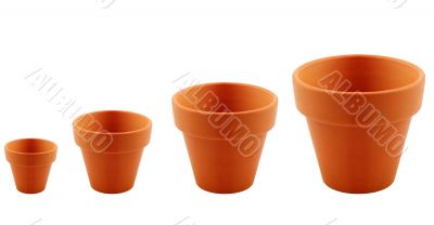 clay garden pots
