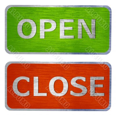 Open and close  signs