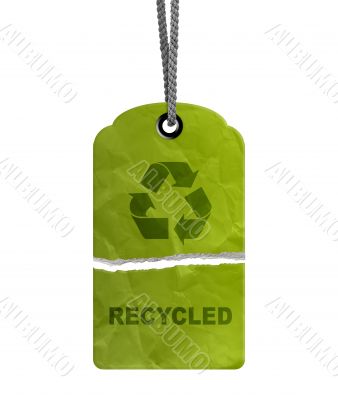 torn Eco Recycle Tag