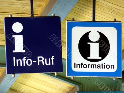 Information - german signs