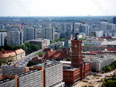 Berlin Red City Hall-eye view