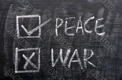 Peace and war